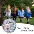 wholesale 925 Sterling Silver & Purple Crystal Tree of Life Sister Necklace, 18\ Rolo Chain, Best Friend Gift for Women-0-2