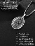 wholesale 925 Sterling Silver Virgin Mary Pendant Necklace for Men Women Catholic -0-4