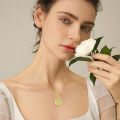 wholesale 14K Gold Sterling Silver Jade Tree of Life Necklace for Women-0-87