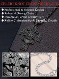 wholesale Sterling Silver Cross Pendant Necklace for Men Women Protection Amulet Religious Gift with 22 +2 Rolo Chain (with Gift)-0-2
