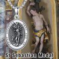 wholesale Sterling Silver Saint Medal Oval Necklace for Men Women Religious Jewelry-0-87