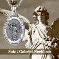 wholesale Sterling Silver Saint Medal Oval Necklace for Men Women Religious Jewelry-0-18
