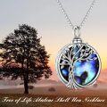 wholesale 925 Sterling Silver Labradorite Tree of Life Locket Necklace - Irish s for Women-0-1