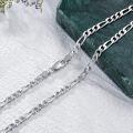 wholesale 925 Sterling Silver Double Layered Chain Necklace Wholesale With Lobster Clasp-0-1