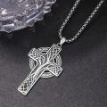 wholesale 925 Sterling Silver Celtic Cross Tree of Life Pendant Irish Knot Necklace for Men & Women-0-2