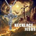 wholesale 925 Sterling Silver Crucifix Necklace with Jesus Christ Pendant - Religious Protection Jewelry for Men & Women -0-2
