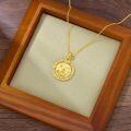 wholesale Gold-Plated 925 Sterling Silver Dolphin & Sun&Moon Pendant Necklace for Women-0-2