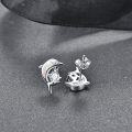 wholesale 925 Sterling Silver White Fire Opal Dolphin Stud Earrings for Women Girls Gifts Hypoallergenic Jewelry 4g-0-1