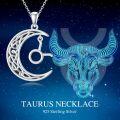 wholesale Sterling Silver Zodiac Necklace 12 Constellations Pendant Jewelry for Women Men-0-25