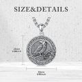 wholesale 925 Sterling Silver Raven Pendant Necklace  Celtic Knot Design Gothic Jewelry for Men & Women-0-4