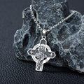 wholesale 925 Sterling Silver Cross Pendant with Saint Jude Protection - Religious Jewelry for Men and Women -0-3