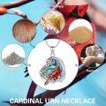 wholesale Sterling Silver Cardinal Pendant Necklace Memorial Sympathy Gift for Women Mom Wife-0-1