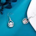wholesale 925 Sterling Silver Groundhog Dangle Drop Earrings for Women Mom Grandma Mothers Day Gifts Jewelry-0-4
