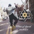 wholesale 925 Sterling Silver Black & Gold Star of David Pendant for Men's Jewelry Necklaces-0-4