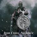 wholesale 925 Sterling Silver Protection Pendant Iron Cross Shield Talisman Norse Viking Jewelry for Men & Women -0-4