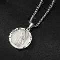 wholesale 925 Sterling Silver Guardian Angel Protection Pendant Necklace-0-3