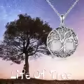 wholesale 925 Sterling Silver Abalone Shell Tree of Life Pendant Necklaces Wholesale - Irish s for Women-0-31