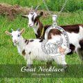 wholesale 925 Sterling Silver Goat Family Pendant Necklaces I Love You Forever Gifts for Mom Daughter Mothers' Day Birthdays Christmas-0-2