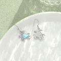 wholesale 925 Sterling Silver Moonstone Sea Turtle Dangle Earrings-0-3