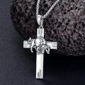 wholesale Sterling Silver Cross Pendant Necklace for Women Men Religious Jewelry Gift for Christmas Birthday Mothers Day-0-54