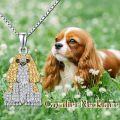 wholesale 925 Sterling Silver CZ Poodle Dog Breed Pendant Necklace for Pet Lovers-0-1