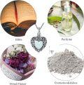 wholesale 925 Sterling Silver Heart Opal Cremation Jewelry Urn Necklace with Funnel and Chain for Women & Men-0-6