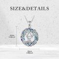 wholesale Sterling Silver Crystal Tree of Life Necklace Celtic Knot Jewelry for Women-0-11