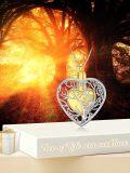 wholesale 925 Sterling Silver Heart Tree of Life Urn Necklace with Gold Plating and Filigree Design-0-3