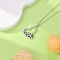 wholesale Sterling Silver & Zircon Heart-Shaped Panda Necklace with 3 Cute Pandas, Adjustable Chain, Gift for Friends Women-0-4