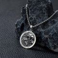 wholesale 925 Sterling Silver Saint Christopher Traveler Protection Pendant Necklace-0-2