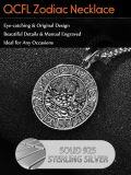 wholesale 925 Sterling Silver Cancer Zodiac Sign Crab Pendant Necklaces for Men Women Astrology s-0-3