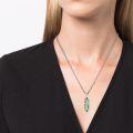 wholesale 925 Sterling Silver Green Agate Natural Stone Healing Crystal Tree of Life Pendant Necklace-0-3
