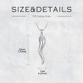 wholesale 925 Sterling Silver Cubic Zirconia Italian Horn Pendant with 18 + 2 Extender Chain for Women-0-5