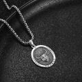 wholesale 925 Sterling Silver Taurus Zodiac Constellation Necklace with Bull Head Design and Chain (Length: 24)-0-1