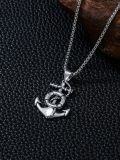 wholesale Nautical Anchor Necklace For Men Women 925 Sterling Silver Navy Mooring Rope Anchor Pendant Necklace Christmas Gift For Him Her -0-3