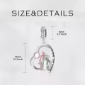 wholesale 925 Sterling Silver Family Love Charm Bracelet Wholesale for Daughter Mother Lover - Birthday Valentine's Day Gifts-0-24