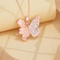 wholesale 925 Sterling Silver Butterfly Necklace-0-1