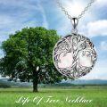 wholesale  Sterling Silver Tree of Life Necklace with Dainty Pendant Irish Jewelry Gift for Women -0-19