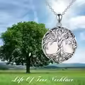 wholesale 925 Sterling Silver Abalone Shell Tree of Life Pendant Necklaces Wholesale - Irish s for Women-0-19