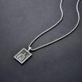 wholesale 925 Sterling Silver St. Benedict Pendant Necklace  with Cubic Zirconia and Black Enamel - Religious Jewelry for Men & Women (Christmas Gift)-0-4