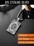 wholesale 925 Sterling Silver St. Benedict Medal Pendant Necklace  - Mens Religious Jewelry with Cross and Protective Charm-0-4