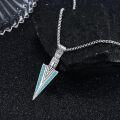 wholesale Sterling Silver Viking Arrowhead Thor s Hammer Axe Wolf Necklace Norse Pagan Jewelry for Men Women-0-8