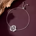 TOUPOP Sterling Silver & Stone Heart Bracelet Love Gifts for Women-0-3