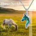 wholesale 925 Sterling Silver Horse Head Memorial Keepsake Ashes Holder Jewelry for Women and Men -0-4