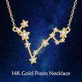 wholesale 14K Gold Star Constellation Necklace - Zodiac Jewelry for Women-0-5