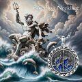 wholesale 925 Sterling Silver Poseidon Trident Blue Wave Pendant Necklace for Men's Greek Mythology -0-5