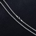 wholesale 925 Sterling Silver 14K Gold Plated Cubic Zirconia Cut Rope Chain 1 3mm 16 26-0-2