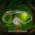 wholesale 925 Sterling Silver Tree of Life Adjustable Bracelet s for Women 7+2-0-3