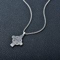 wholesale 925 Sterling Silver Cross Pendant with Saint Jude Protection - Religious Jewelry for Men and Women -0-4