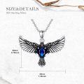 wholesale 925 Sterling Silver Birthstone Eagle Necklace for Women-0-3